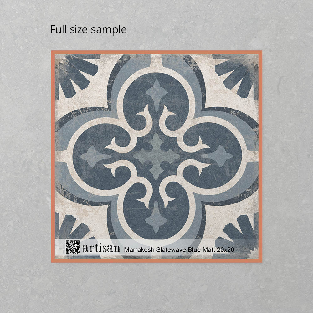 Artisan Rustic Marrakesh Slatewave Blue