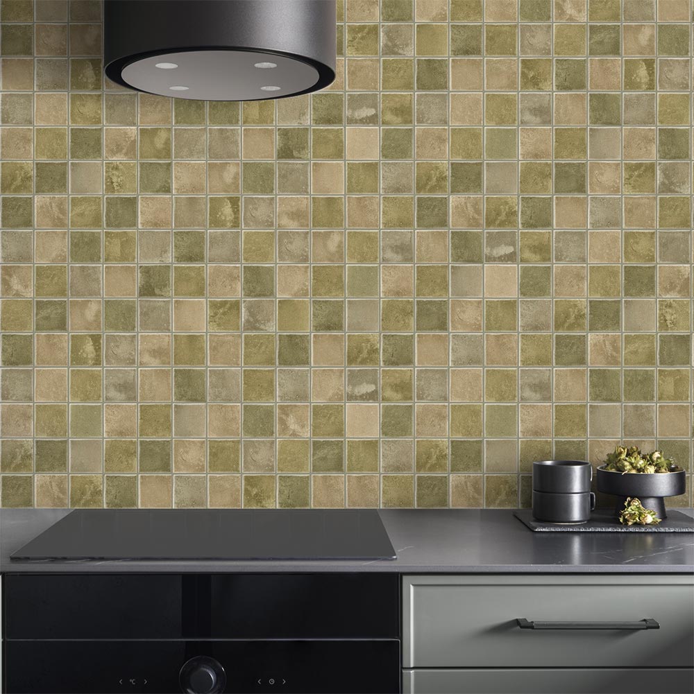 Earthforge Squares (75x75) Deep Olive