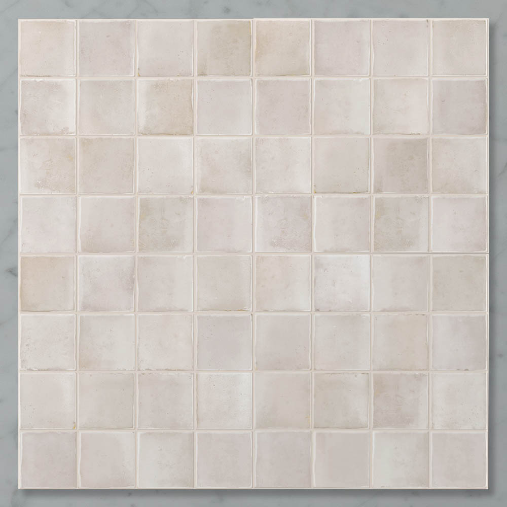 Liora Squares (75x75) White Toast