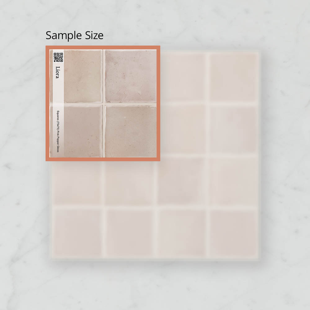 Liora Squares (75x75) Pink Pepper