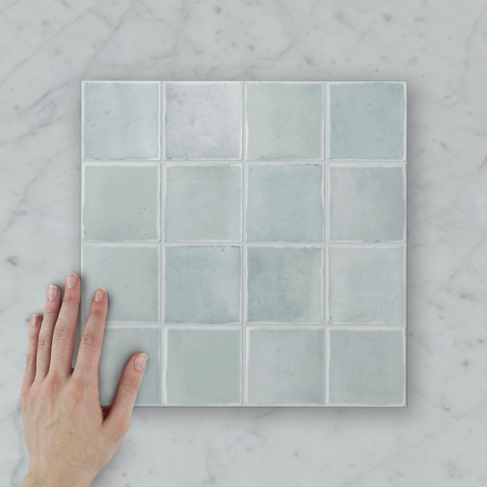 Liora Squares (75x75) Smoked Teal