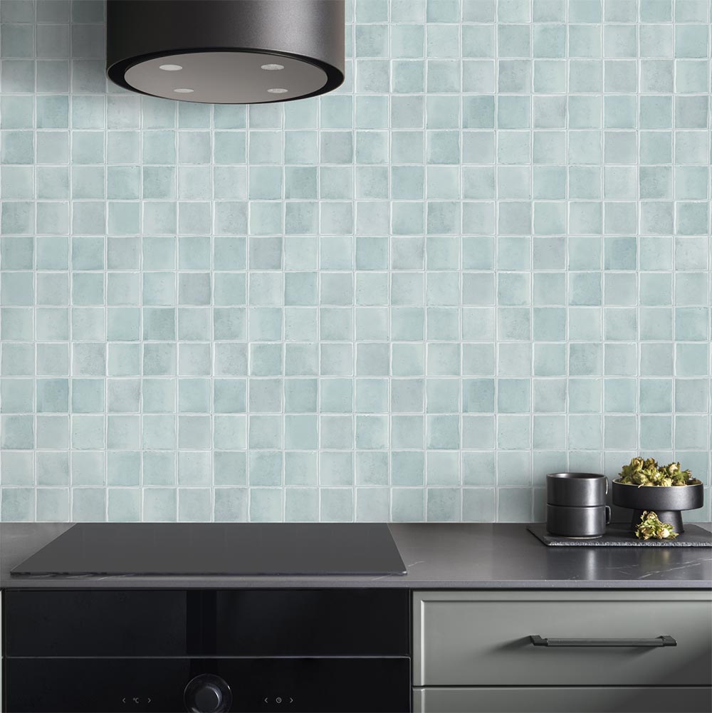 Liora Squares (75x75) Smoked Teal