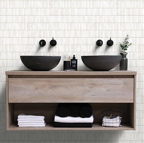 Riva Kit Kat (100x14) Powder White