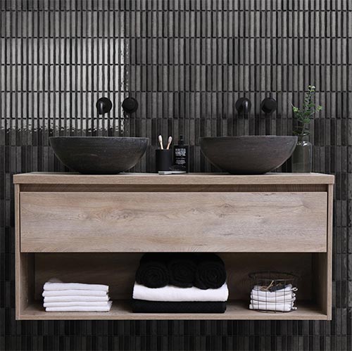 Riva Fingers (150x25) Noir