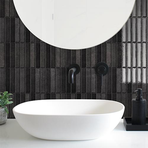 Riva Fingers (150x25) Noir