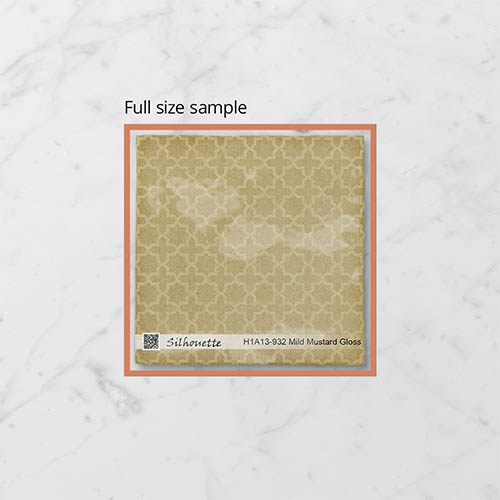 Silhouette Incise Mild Mustard