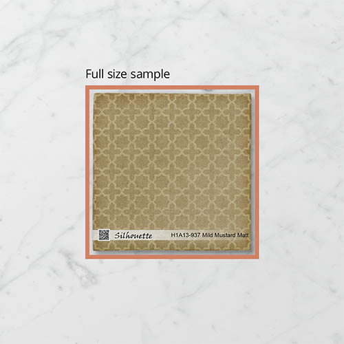 Silhouette Incise Mild Mustard
