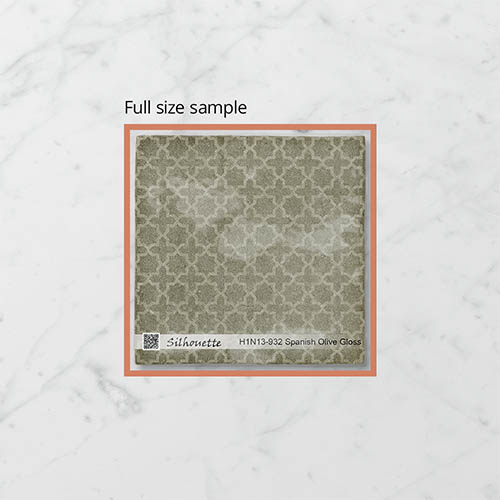 Silhouette Incise Spanish Olive
