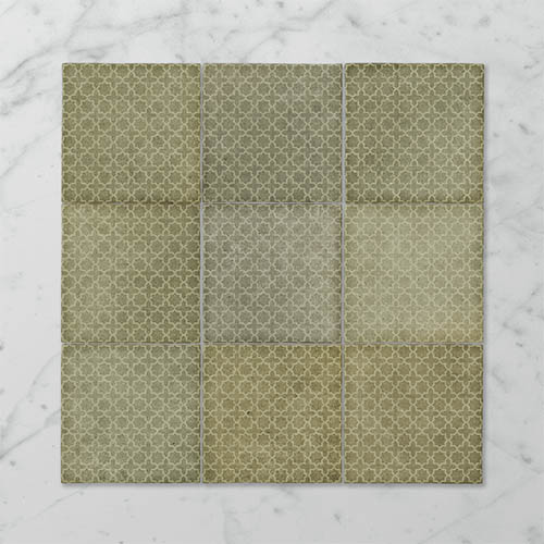 Silhouette Incise Spanish Olive